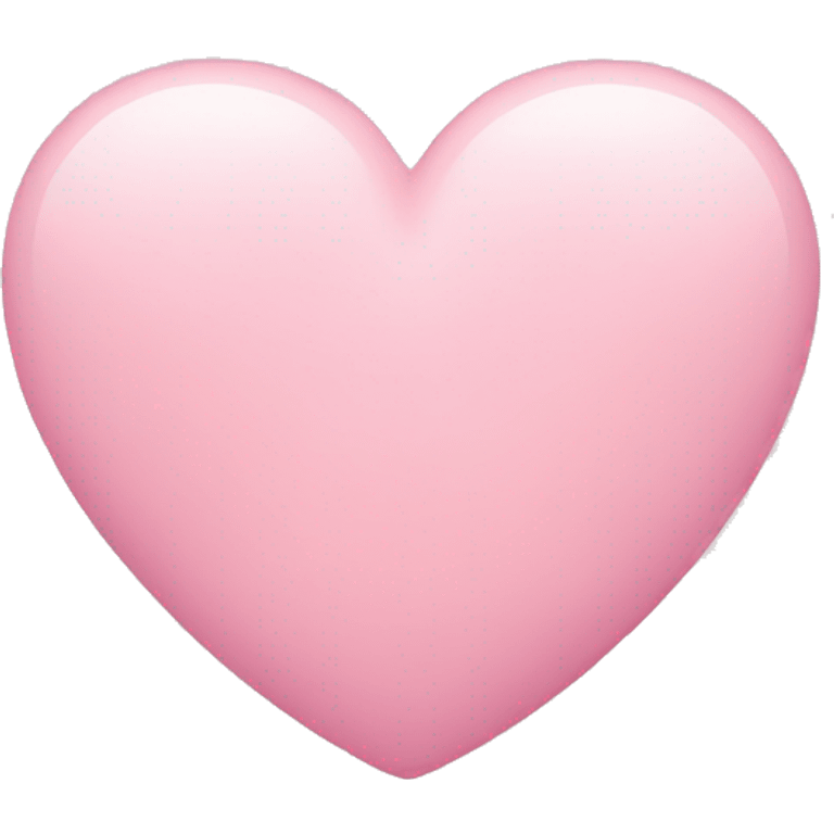 Pastel pink heart emoji emoji