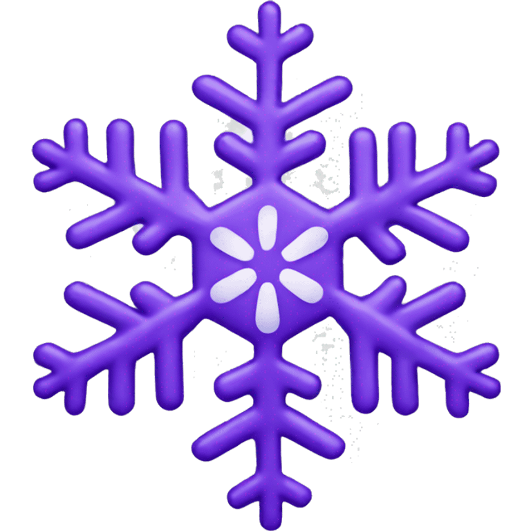 Purple snowflake emoji