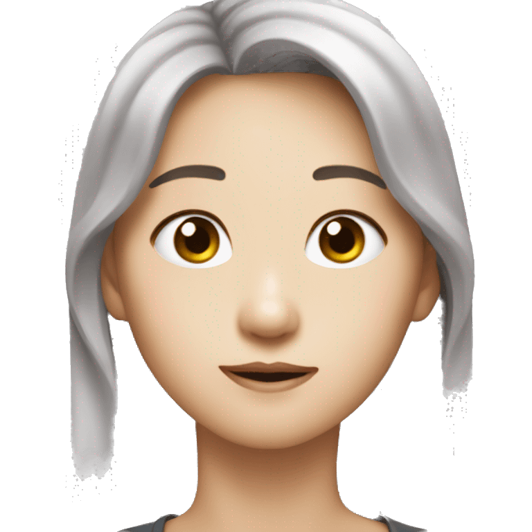 아기를 안고 사원증을 목에 멘 여성 emoji