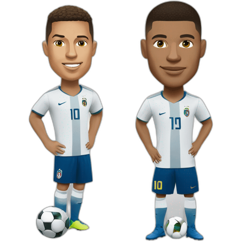 Ronaldo et Mbappé emoji