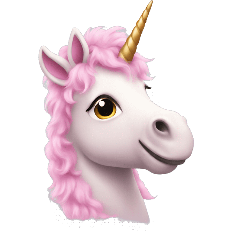 pink fluffy unicorn emoji