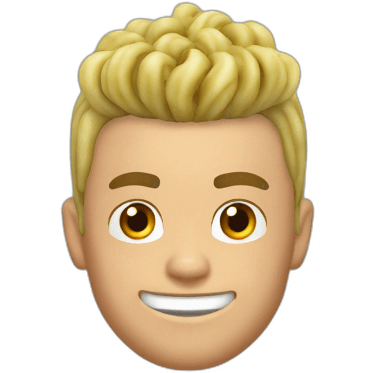 Cristiano Ronaldo noodles hair emoji