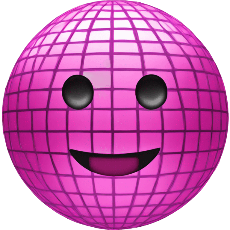 Pink disco ball emoji