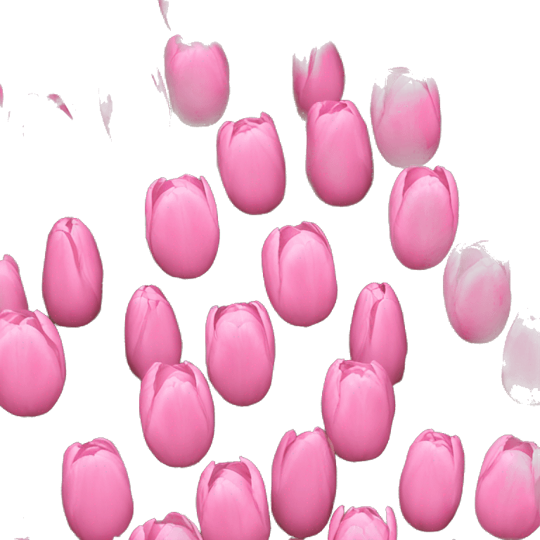 Pink tulips emoji