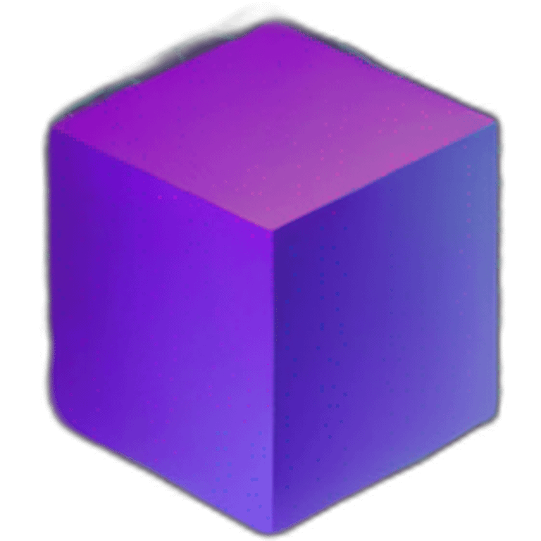 4d tesseract gradient logo hd emoji