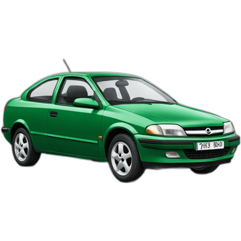 Green Opel Astra Merit 1997 emoji