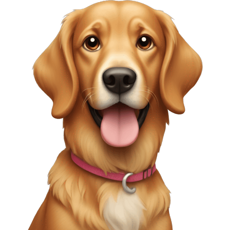 Ginger retriever dog emoji