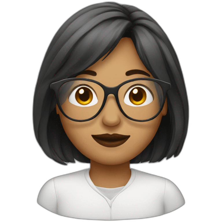 woman with nose ring and glasses emoji