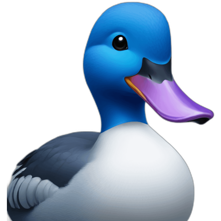 Blue duck emoji