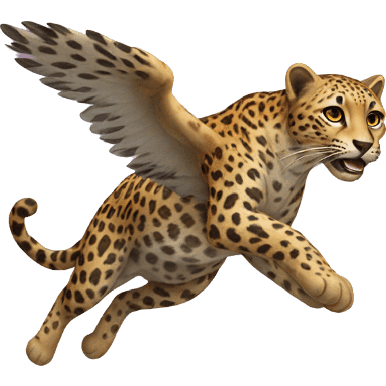 flying leopard  emoji