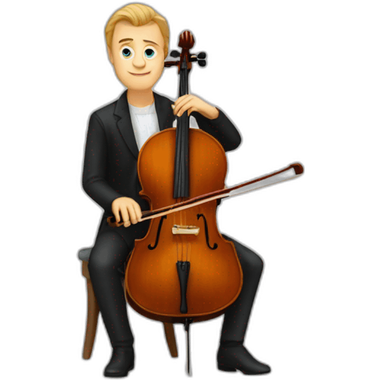 Anton Minenkov play cello emoji