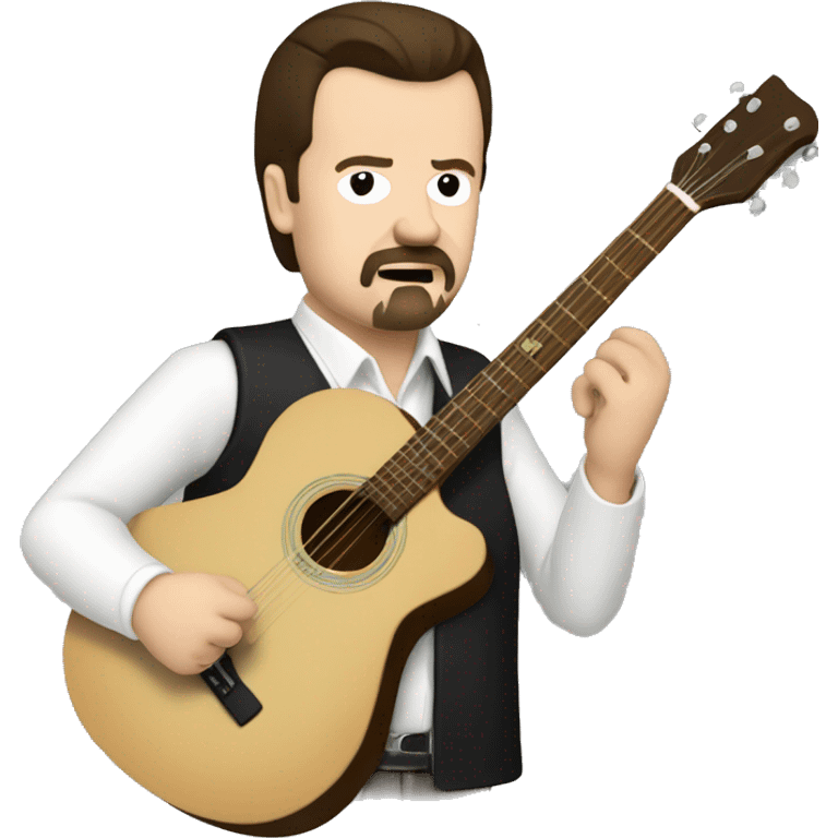 David Brent playing the guitar emoji