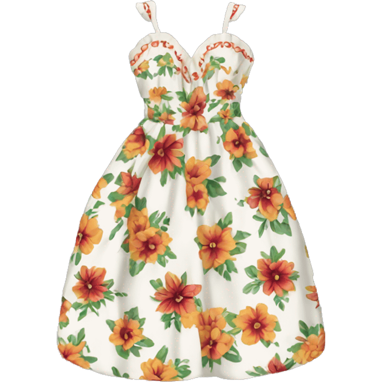 Mexican Floral Dress emoji