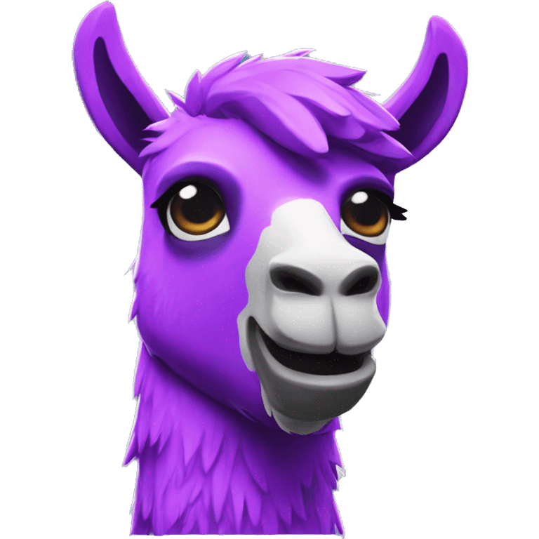 violet llama from fortnite piñata emoji