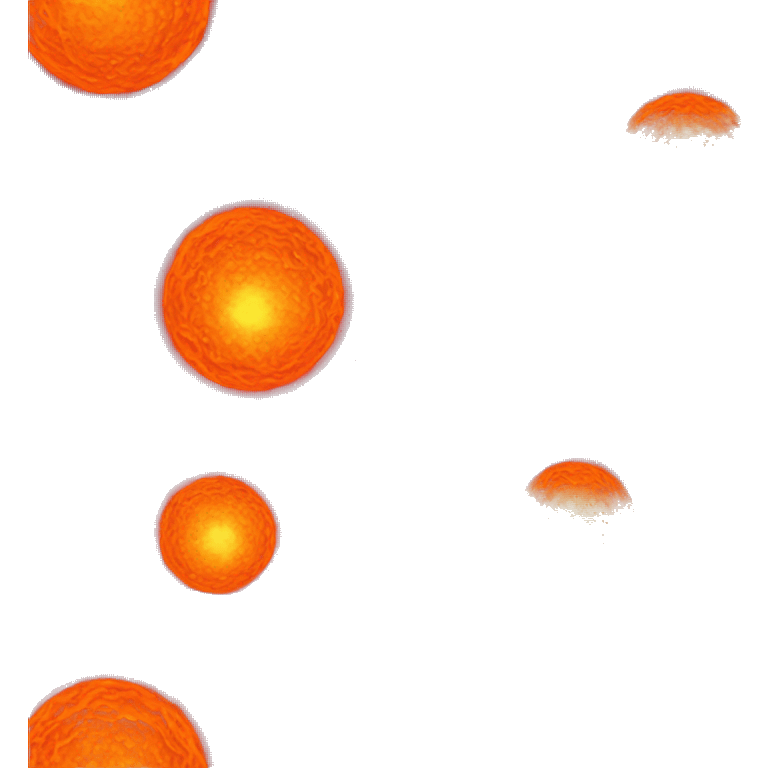 Lava planet with space background  emoji