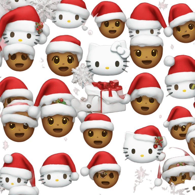 Hello kitty Christmas  emoji