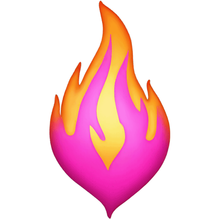 Pink flame heart emoji