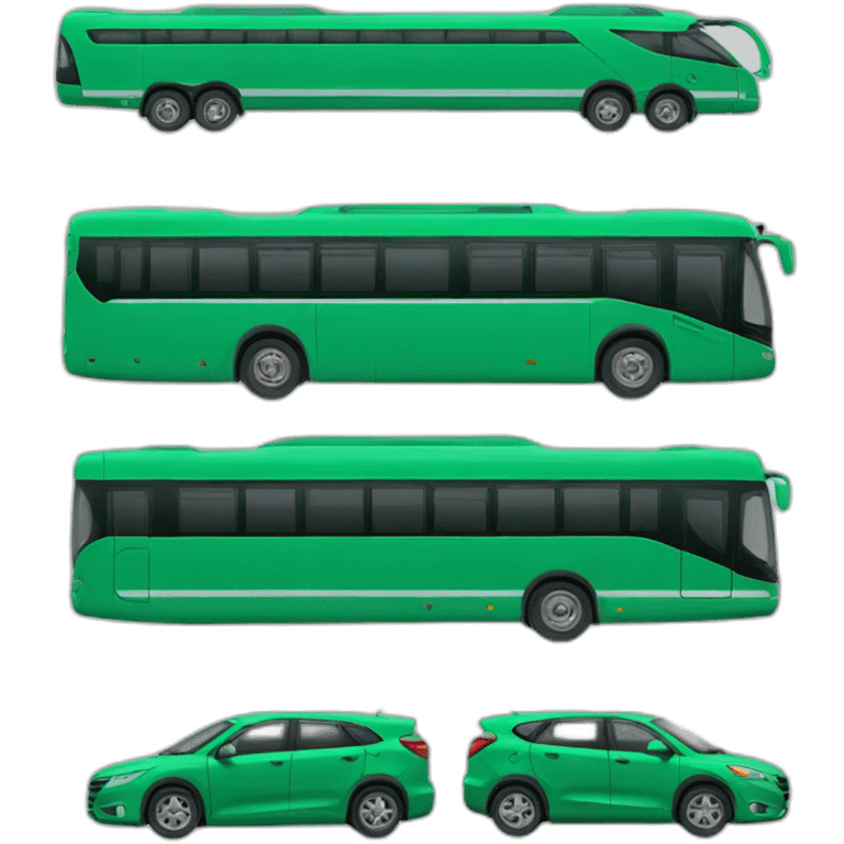 Autobús verde emoji