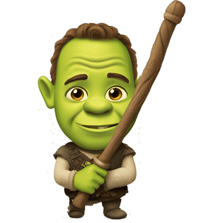 Shrek with wand emoji