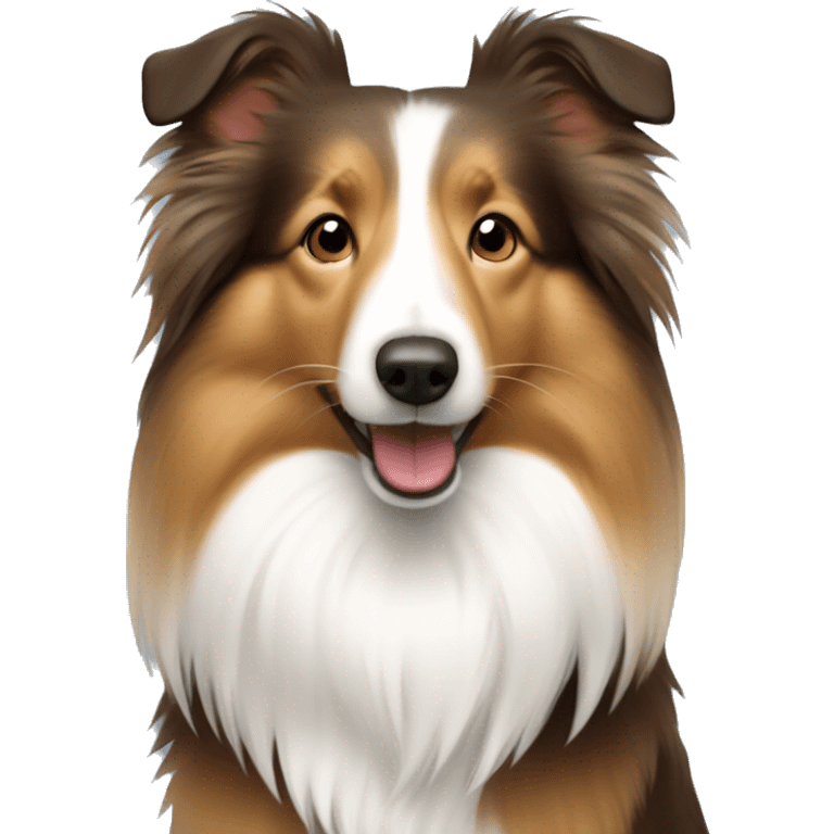 Sable sheltie emoji