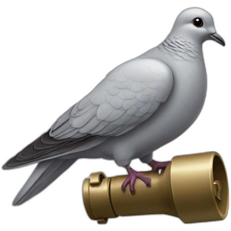 dove holding a grenade emoji