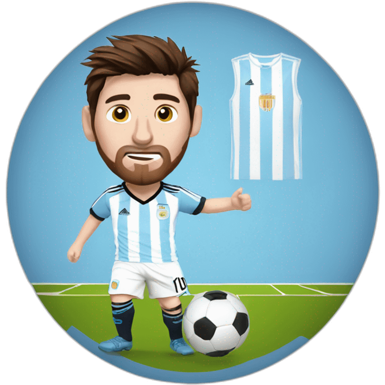 messi-argentina emoji