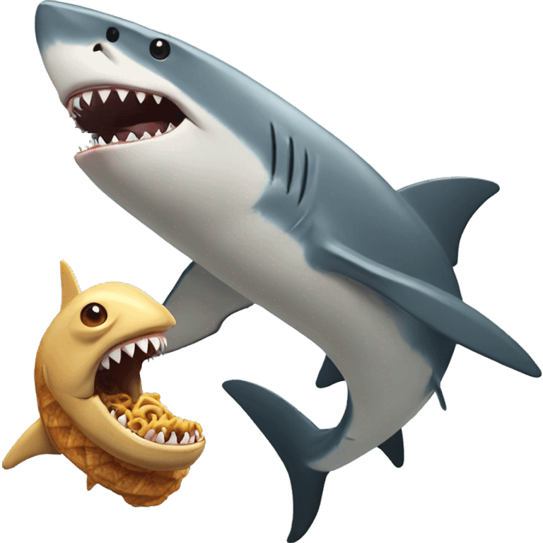 Shark and snak emoji