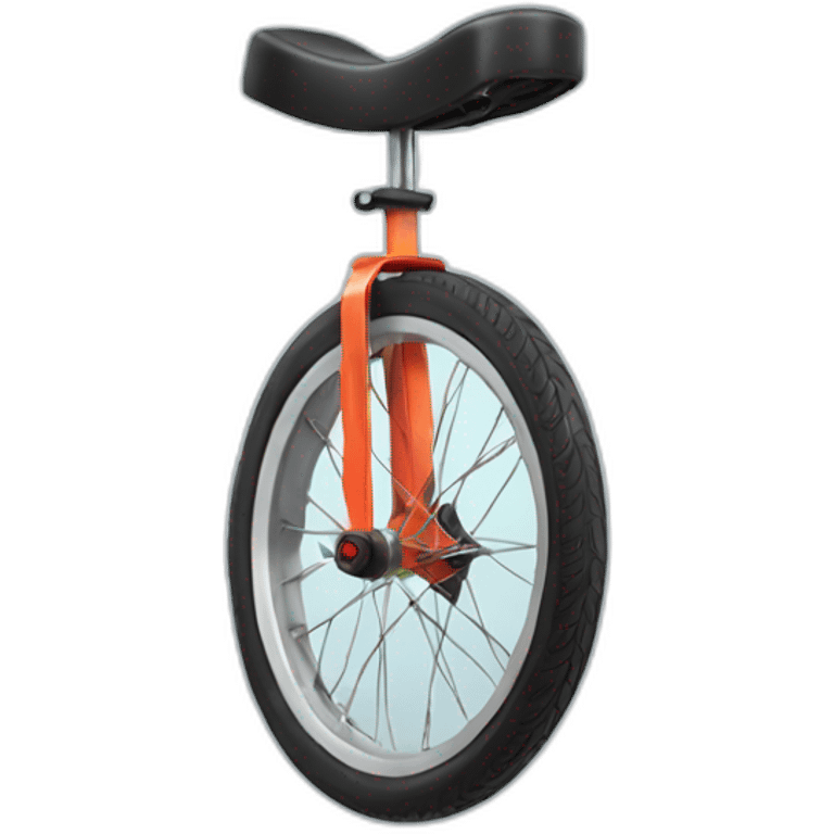 Unicycle with one wheel emoji