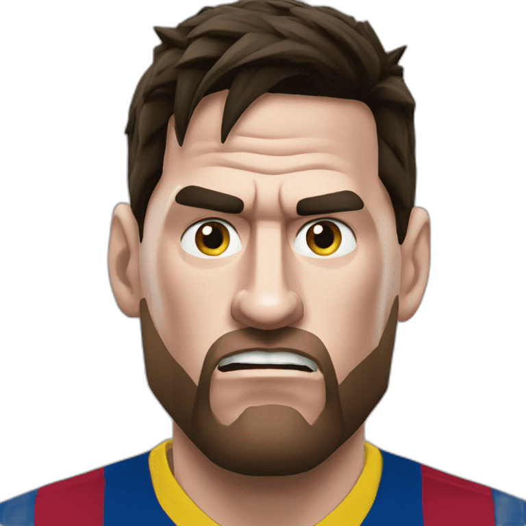 Angry Messi  emoji