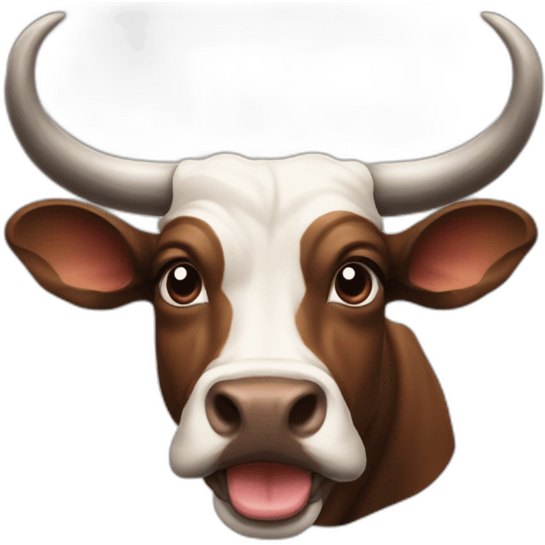 BRINDLE  BULL LONGHORNS HAPPY emoji