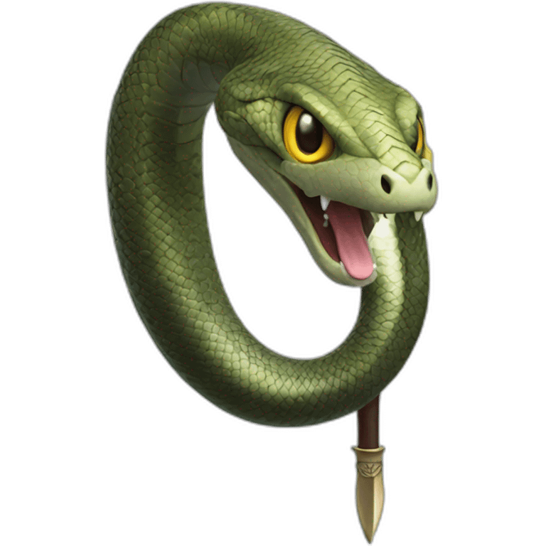 Sword head like a snake tongue  emoji