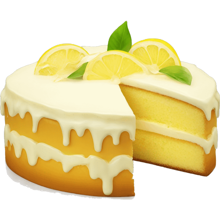 Lemon cake emoji