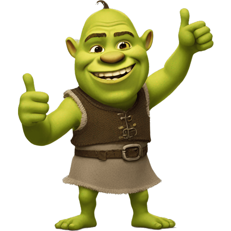 Shrek giving thumbs up emoji