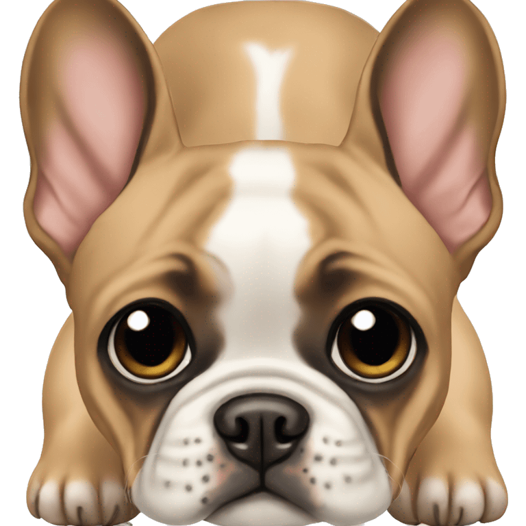 Tan and black French Bulldog emoji