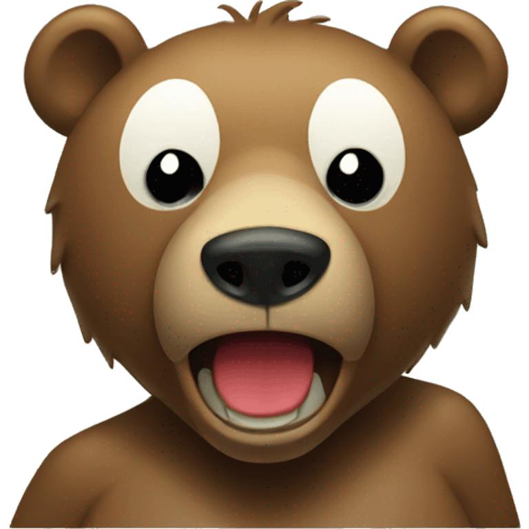 bear holding Refused stamp emoji