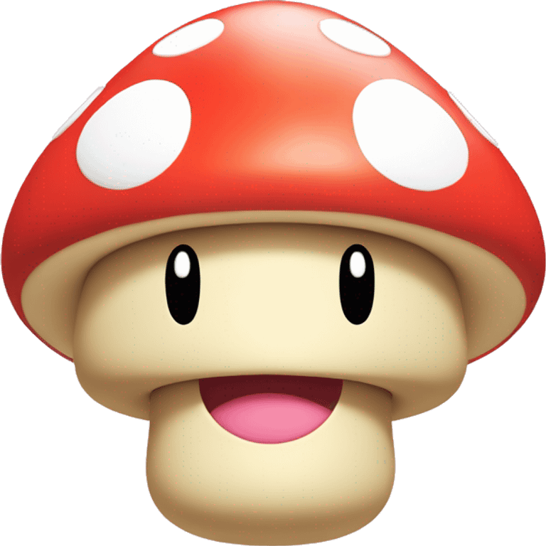 Mario-style Toadstool Mushroom Princess Peach emoji