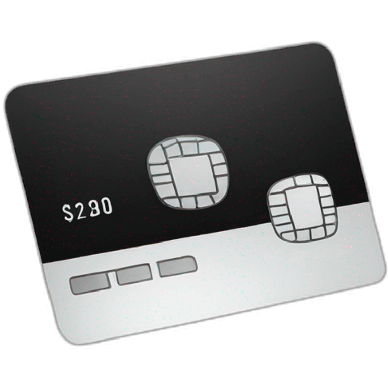 credit card black emoji