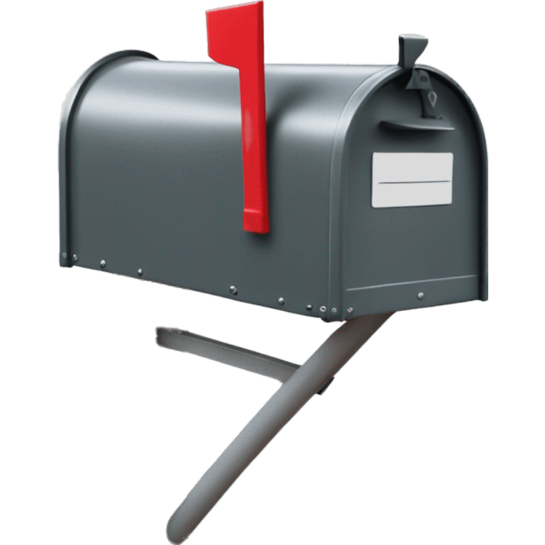 Isolated realistic Full length mailbox emoji