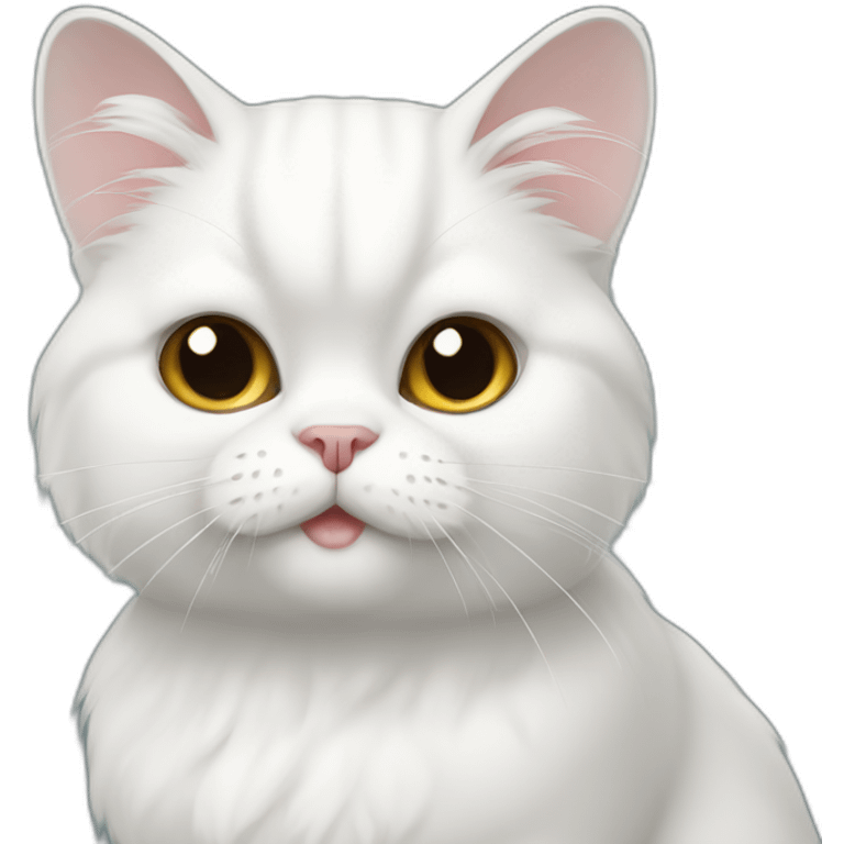 white persian chinchilla cat emoji