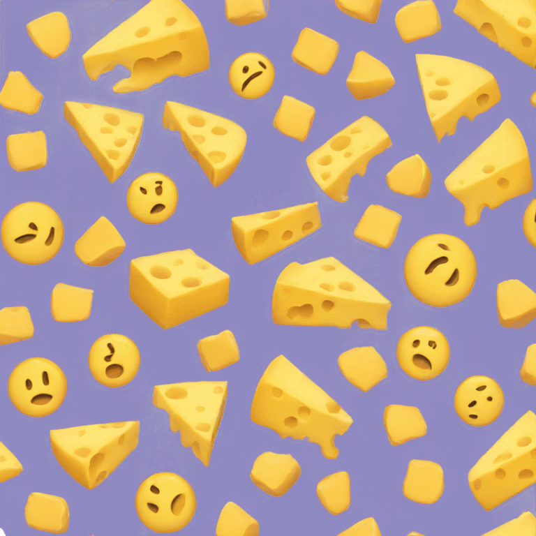 tired emoji as cheese emoji