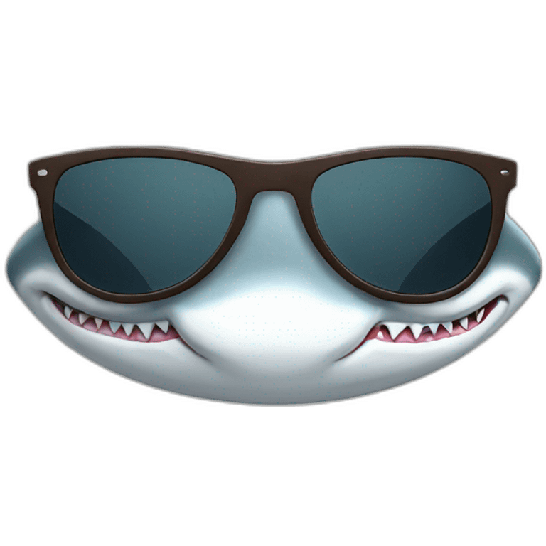 shark sunglasses emoji