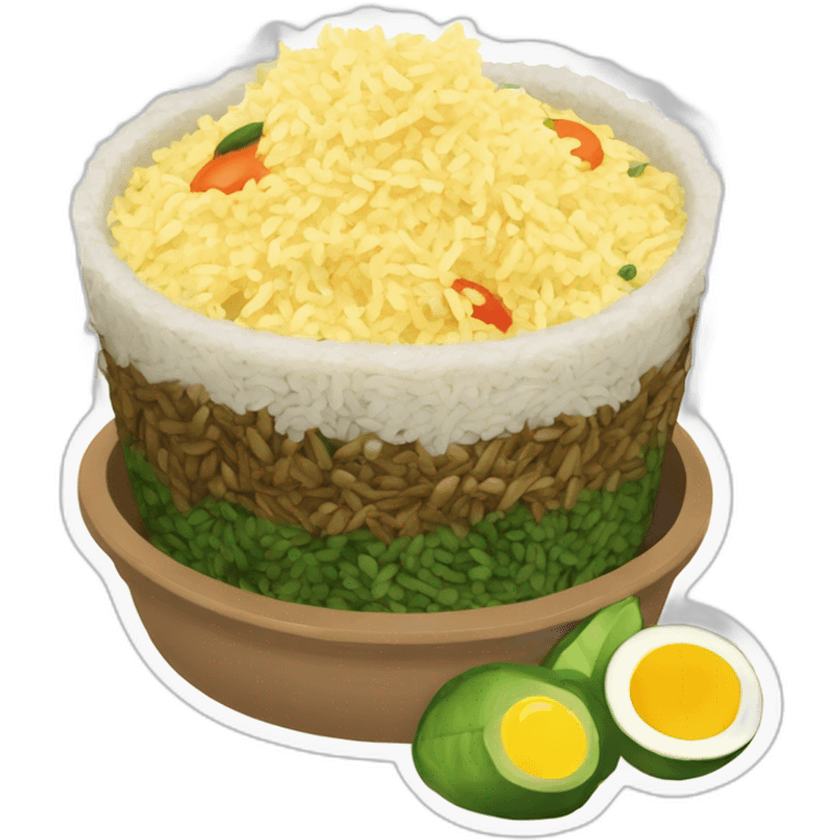 nasi kerabu emoji