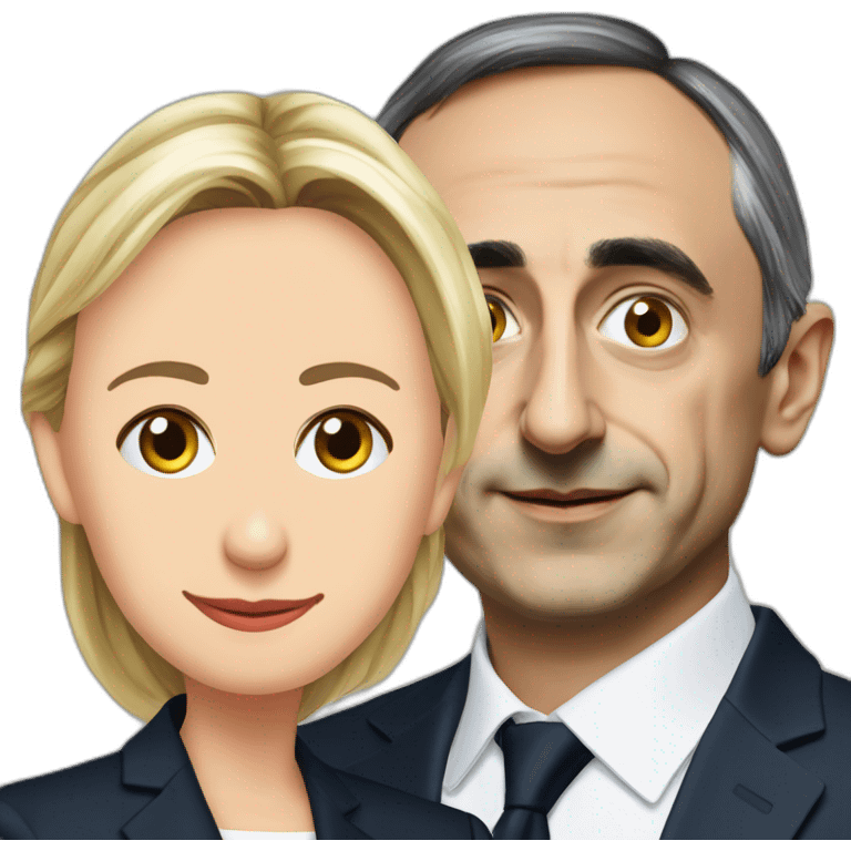 Éric zemmour et Marine Lepen emoji