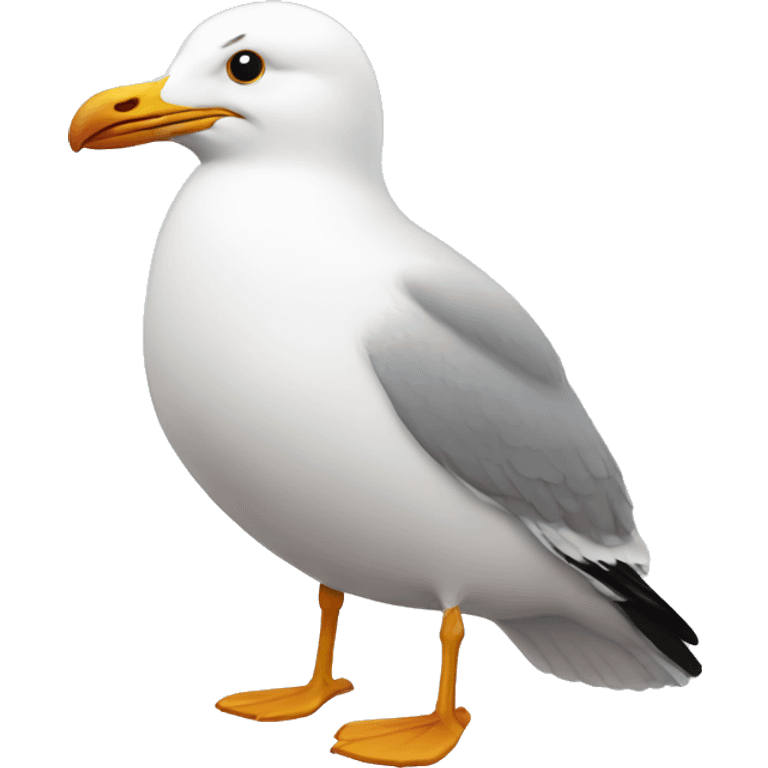 Fat seagull emoji