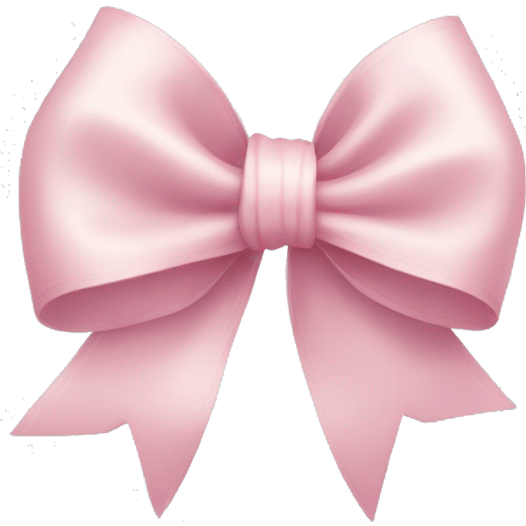 light pink ribbon bow emoji