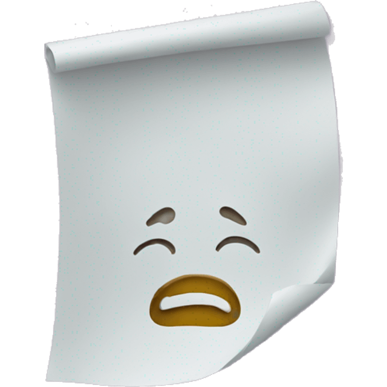 wet paper emoji