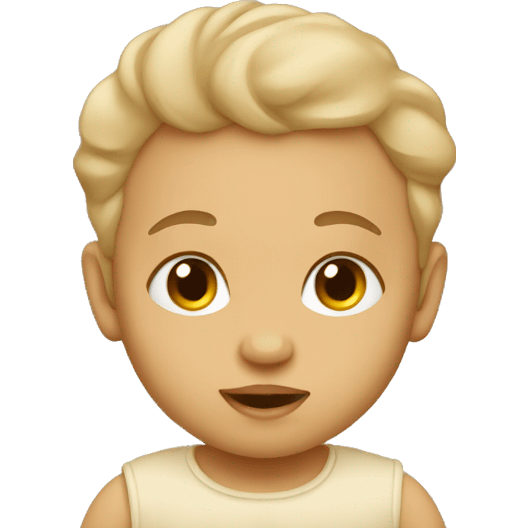 Beige baby emoji