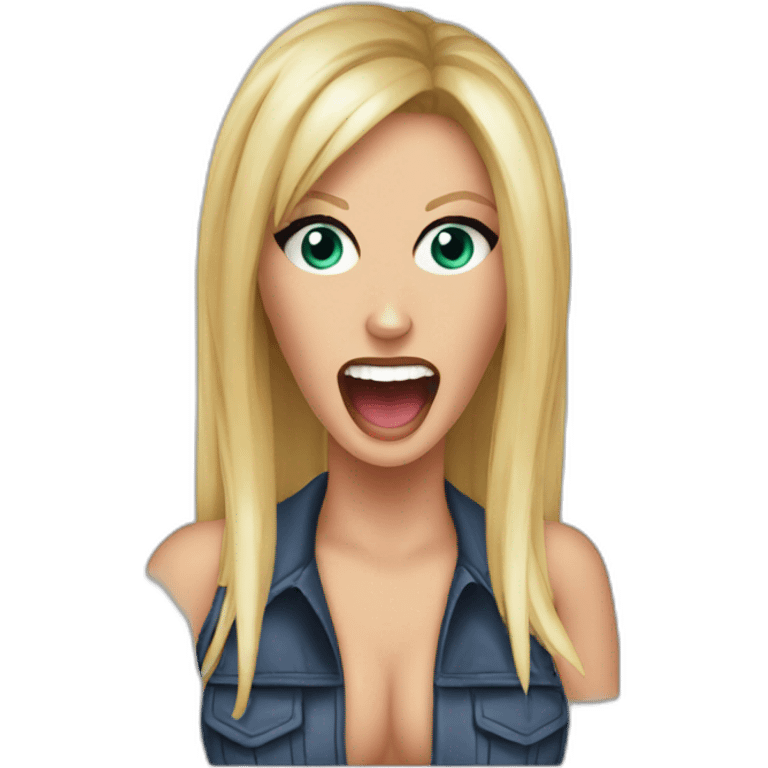 Britney spears scream & shout emoji