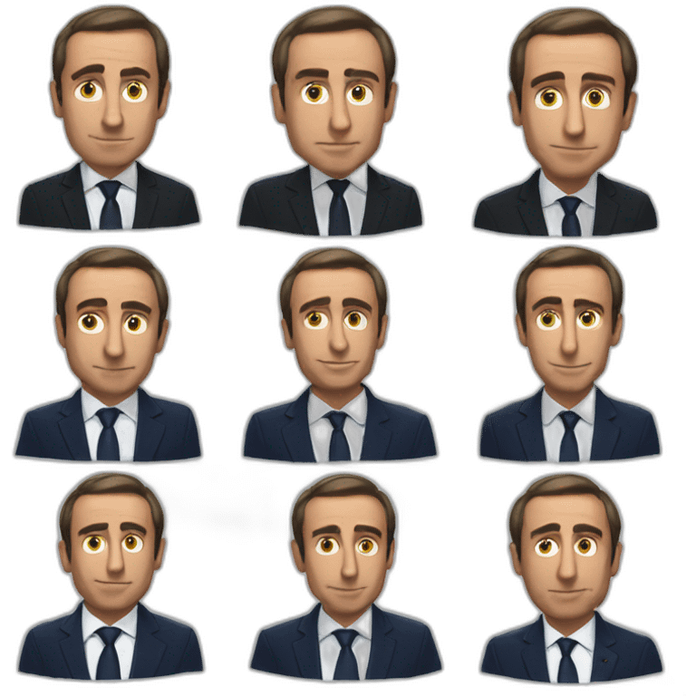 Macron qui tchek zemmour emoji