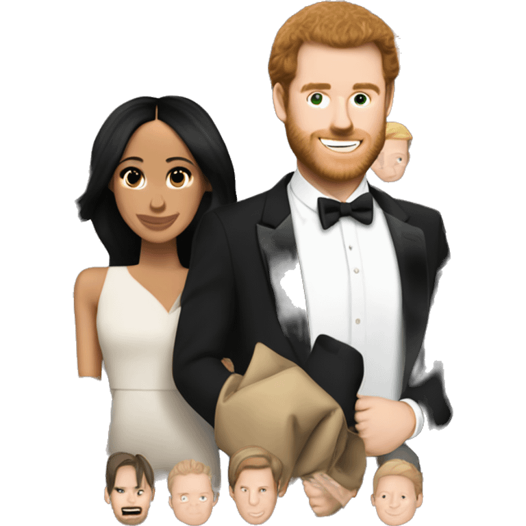 megan markle and harry the prince emoji